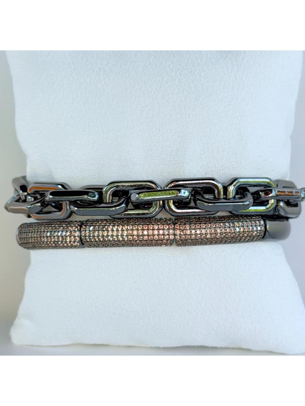 Bomb Party Gem Society Exclusive Bracelets RARE UNICORN 1/500 CZ on Hematite